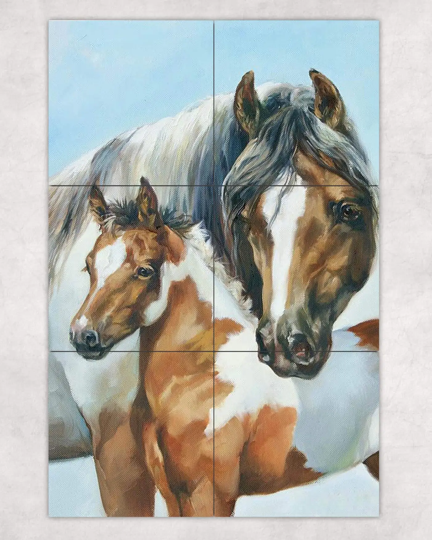 Pinto Proud, Mare and Foal Horse