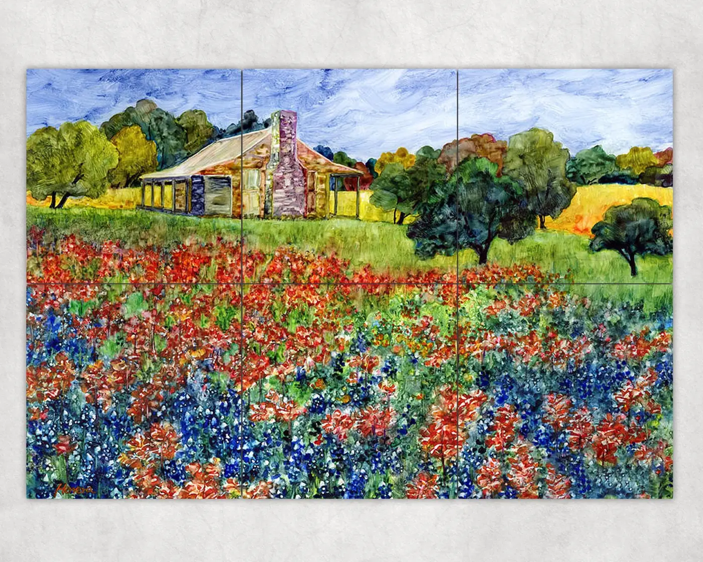 Old Baylor Park Bluebonnet Meadow Flower Garden