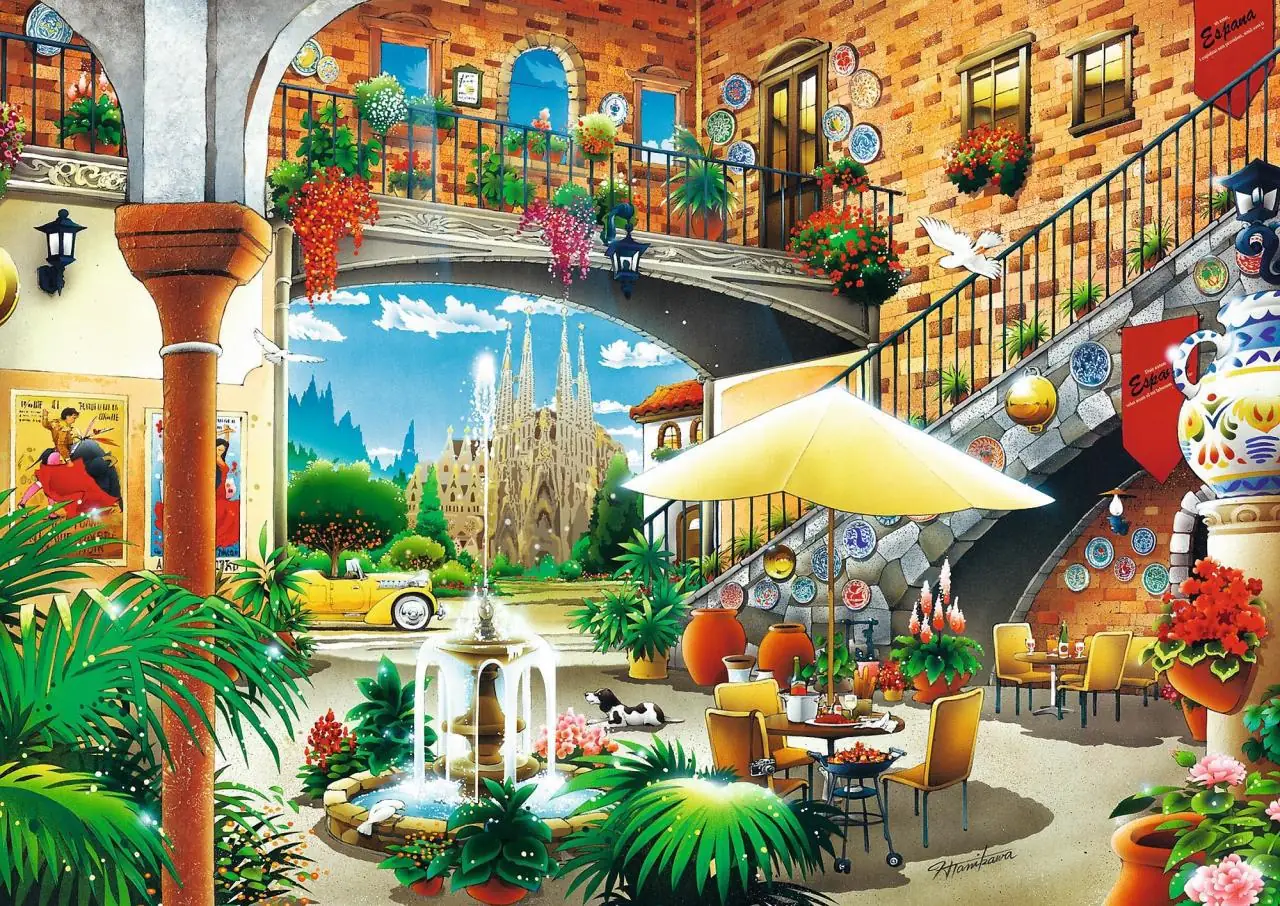 Vista of Barcelona Courtyard