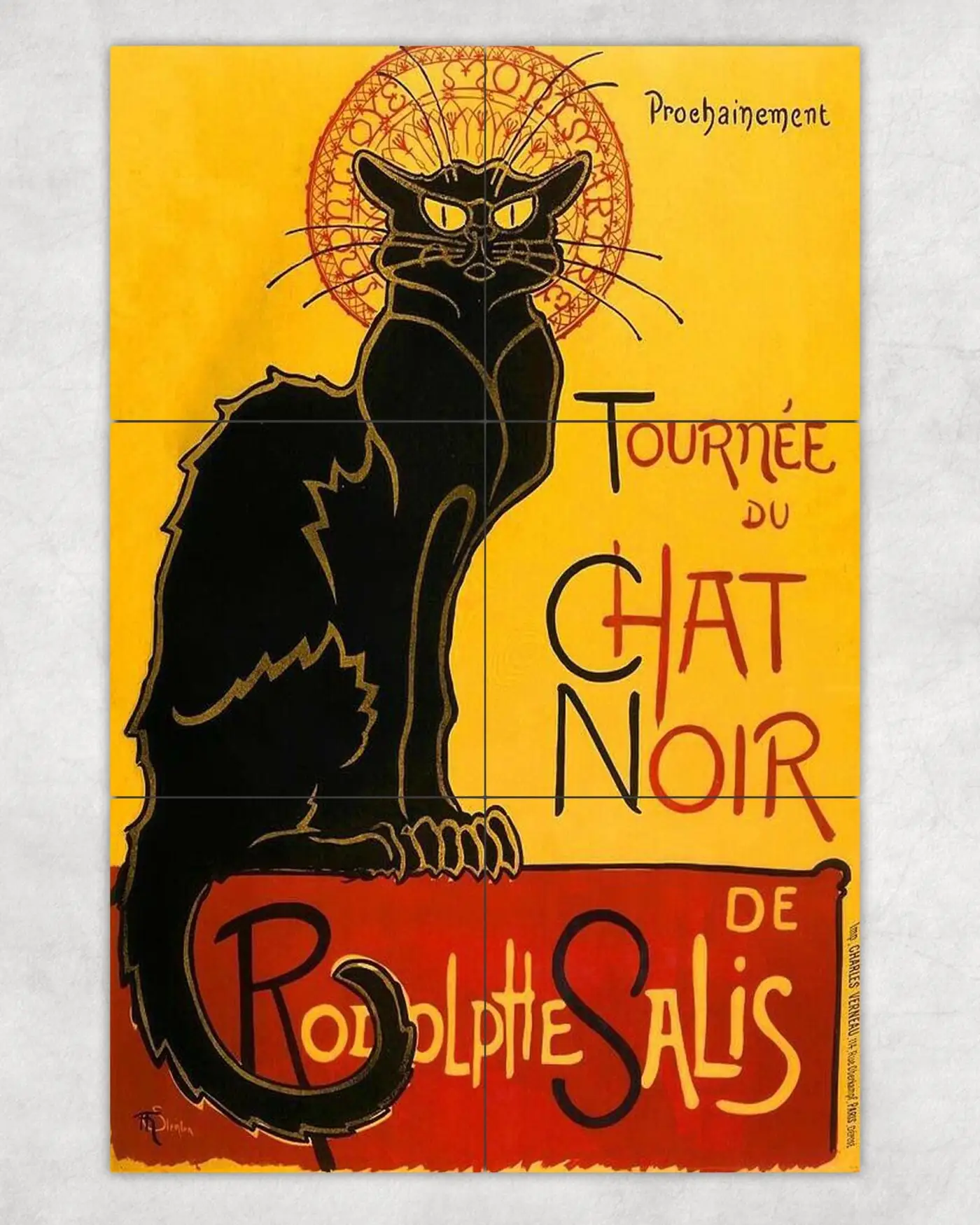 Le Chat Noir Tournee Art Nouveau Cat Black