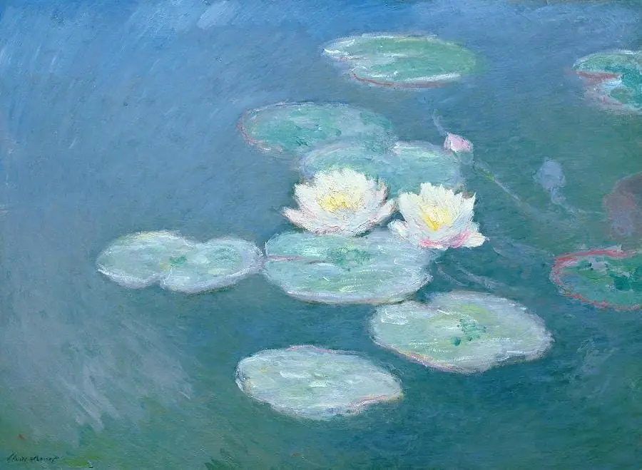 Evening Waterlilies Claude Monet