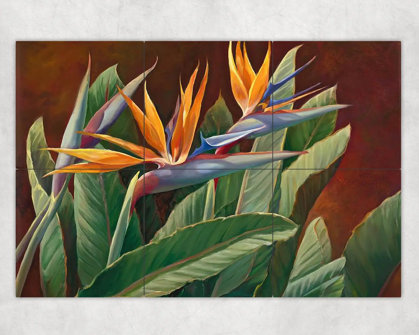 Twin Birds of Paradise Tropical Flower Garden