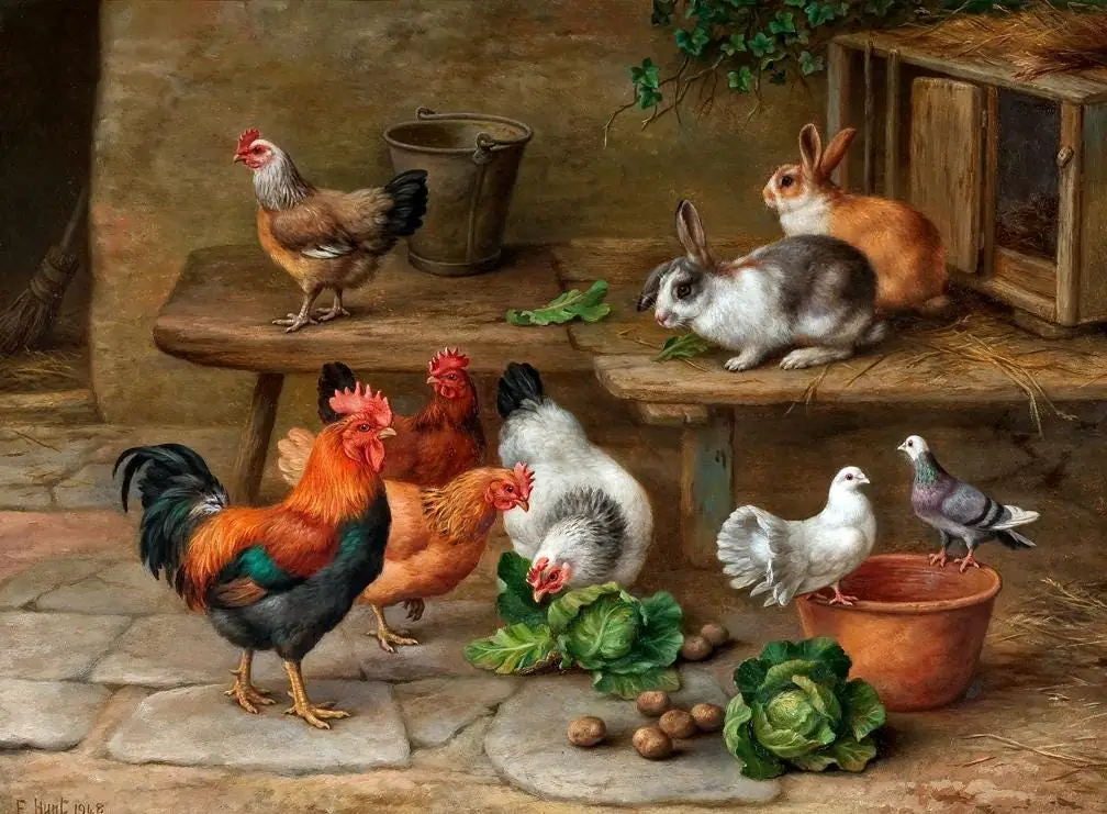 Old Country Farm Animals