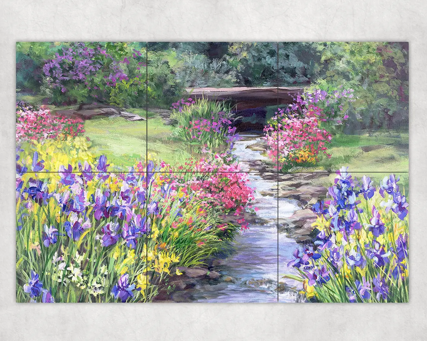 Vandusen Garden Iris Flower Bridge