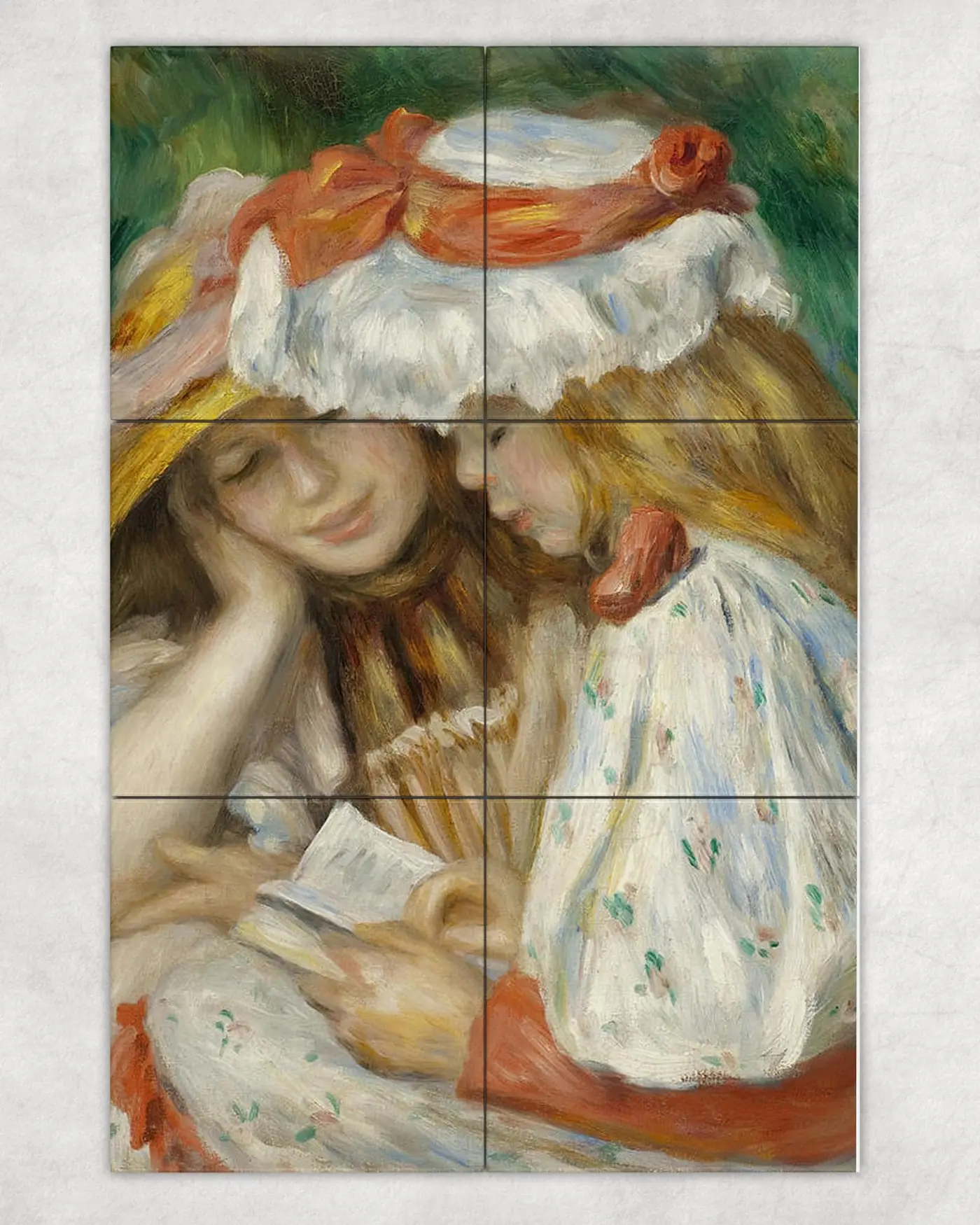 Two Girls Reading Pierre Auguste Renoir