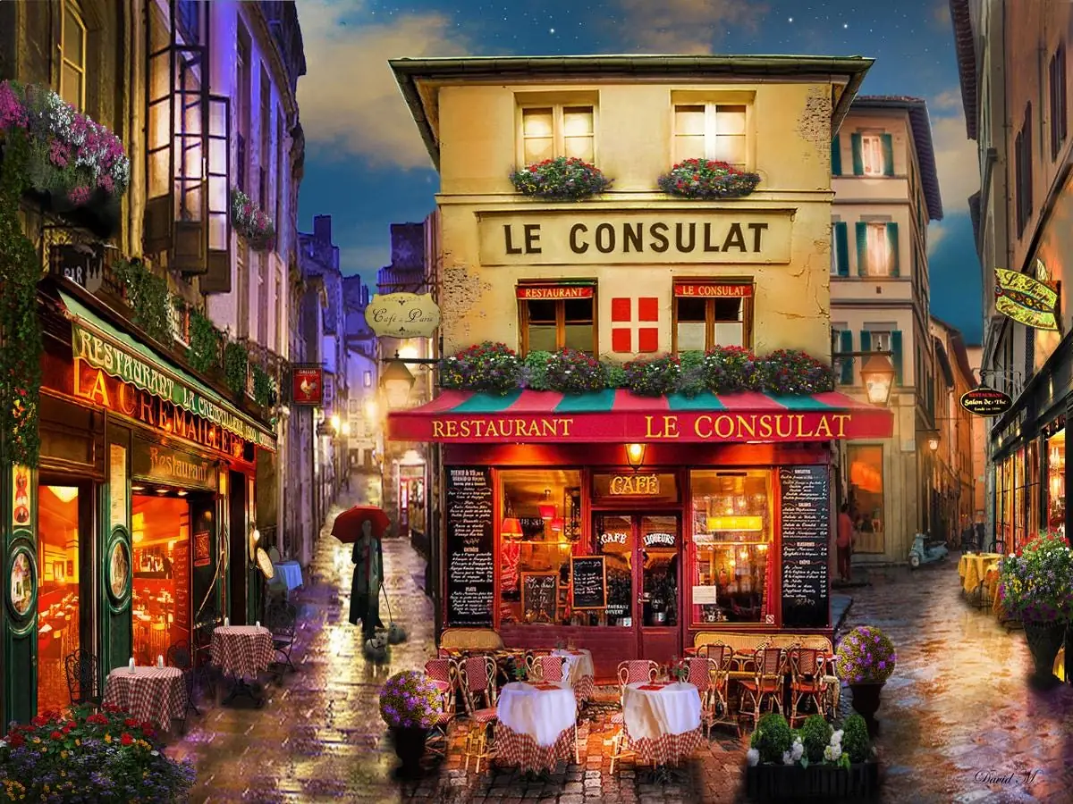 Meet Me in Paris le Consulat Outdoor Cafe