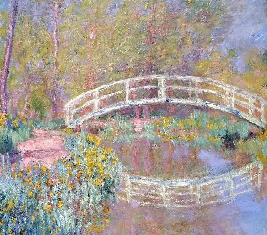 Bridge in Monets Garden Claude Monet