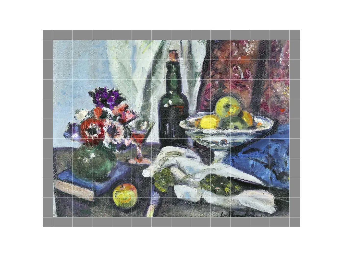 Still Life with Fruit, Anemones