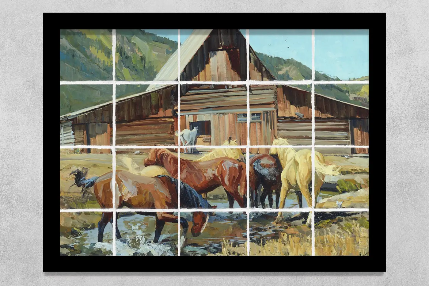 Horses Switchin' Flies Teton