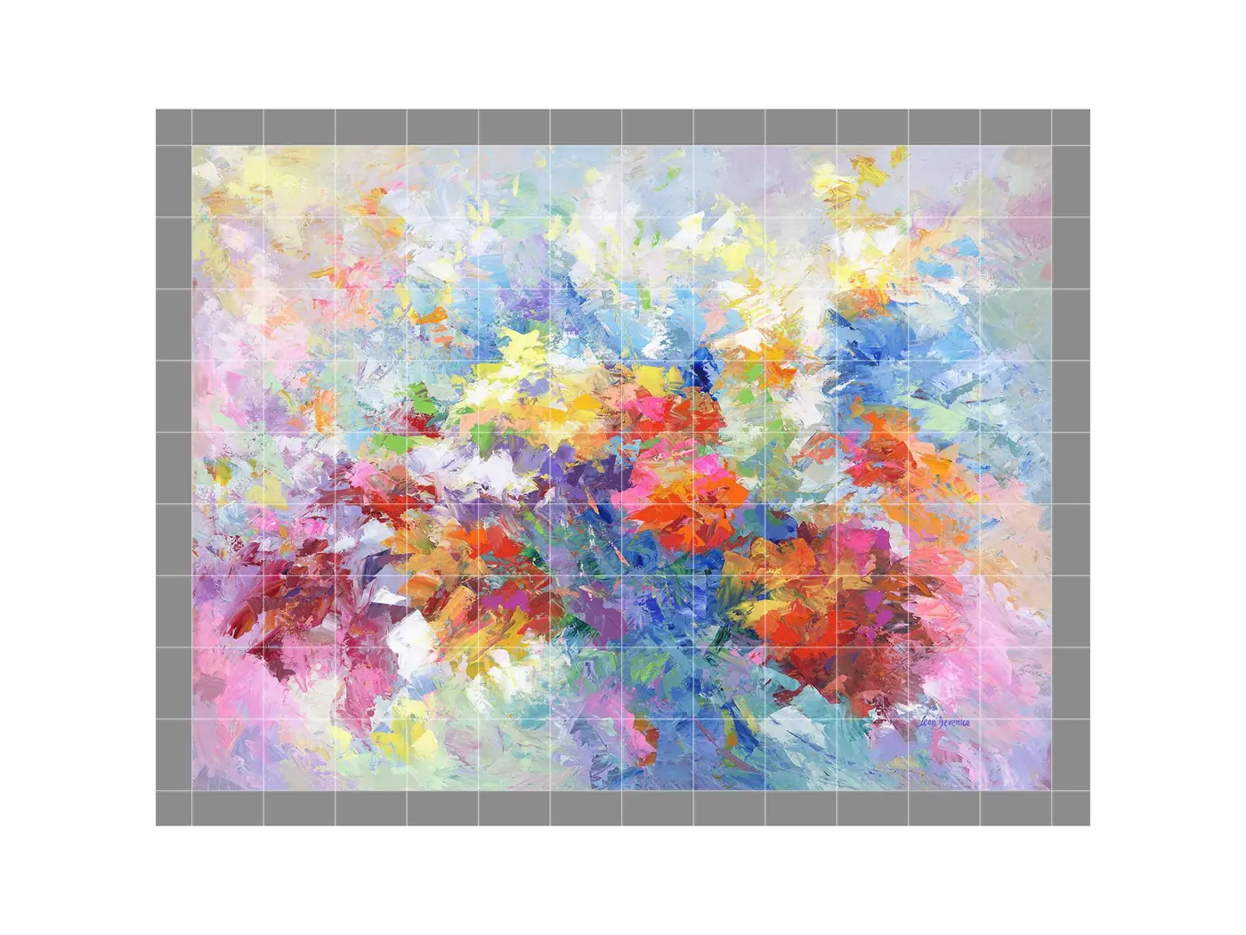 Abstract Bouquet of Flowers