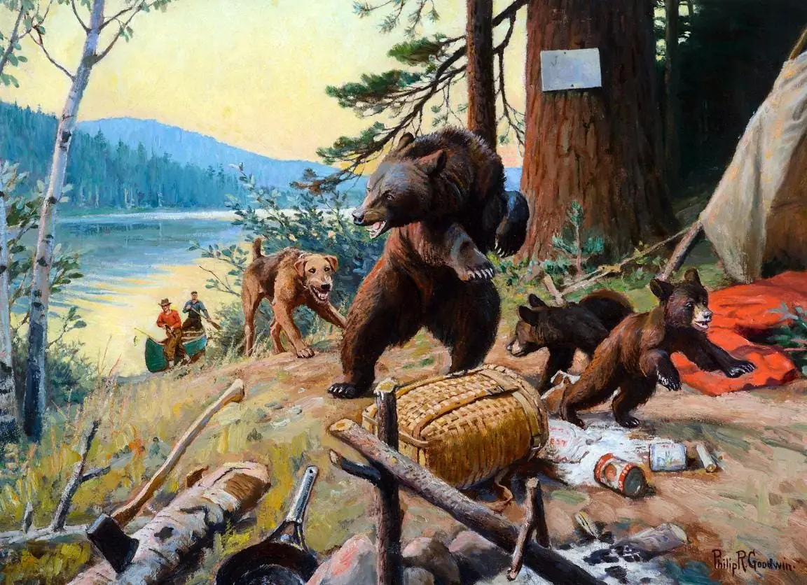 Bear and Cubs by Goodwin Philip