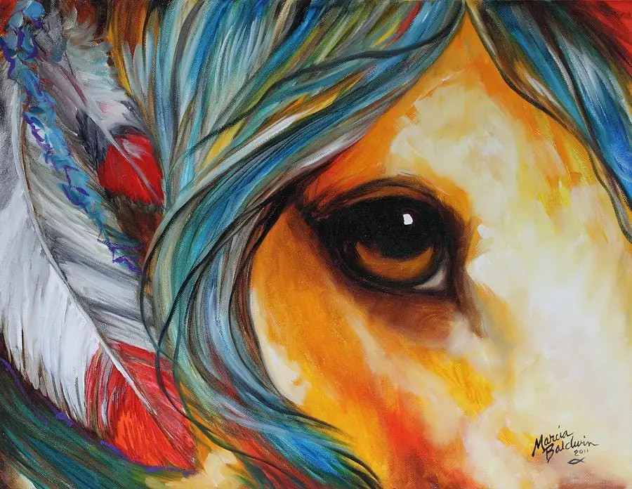 Spirit Eye Indian War Horse