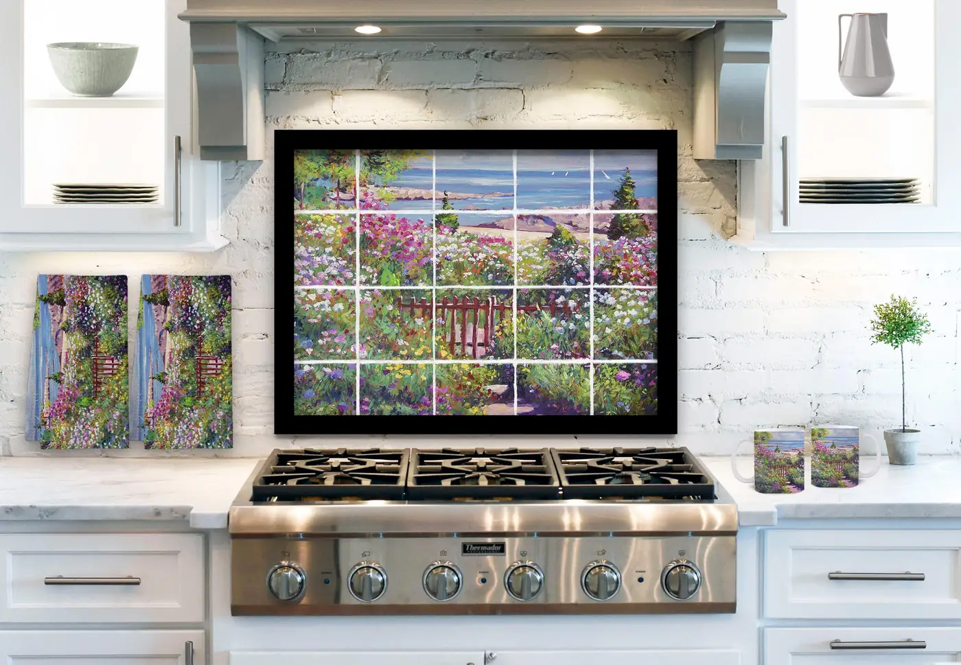 Down to the Beach Ocean View Flowers Garden installed