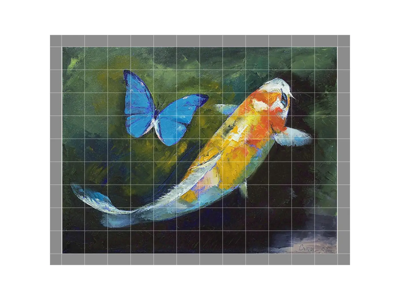 Kujaku Koi Fish and Butterfly Pond Garden