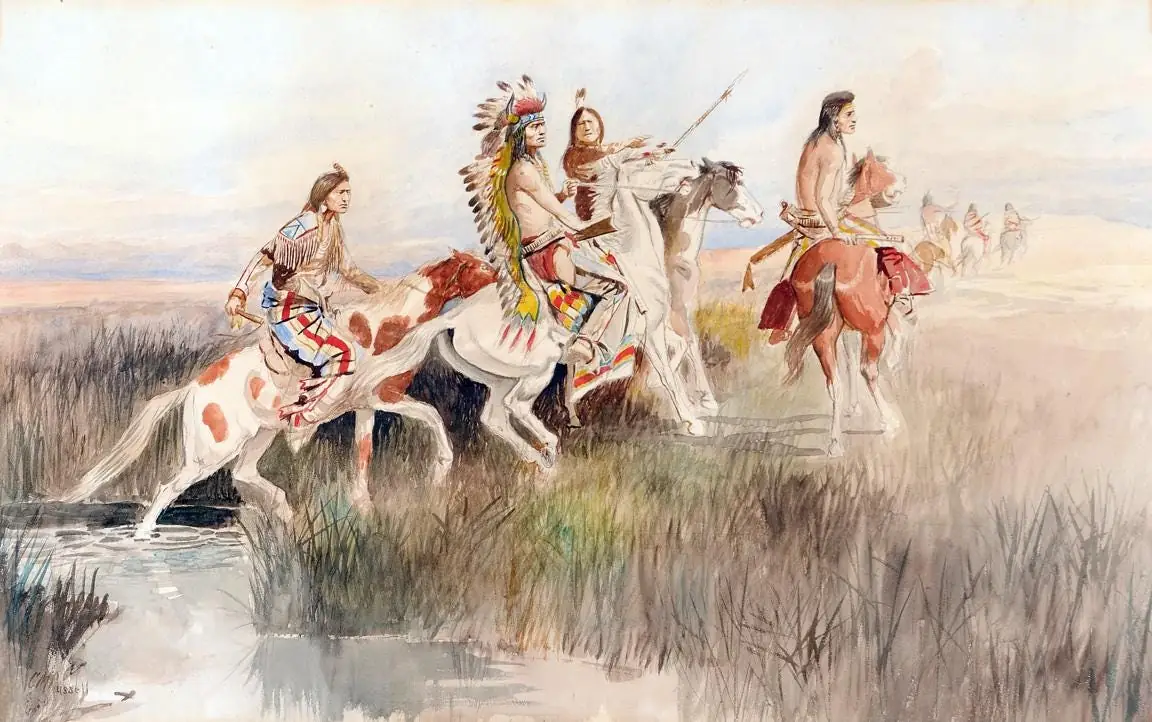 Russell Charles M. Indian Hunting Party