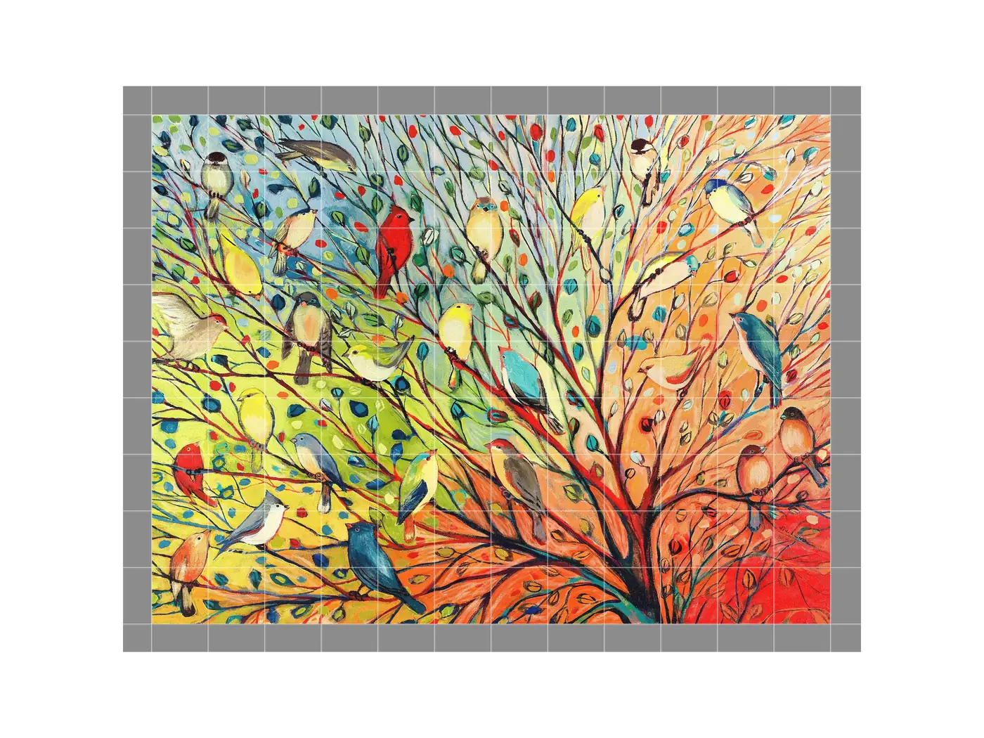 27 Birds in Tree Spring Garden