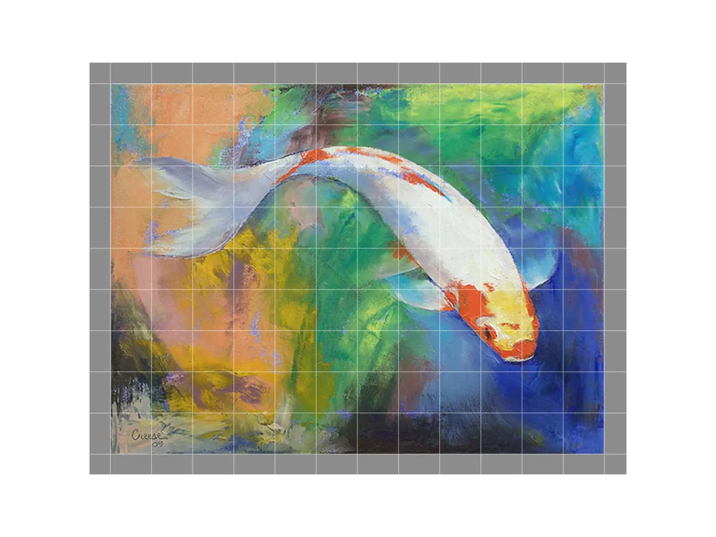 Koi Fish Pirouette Pond Garden