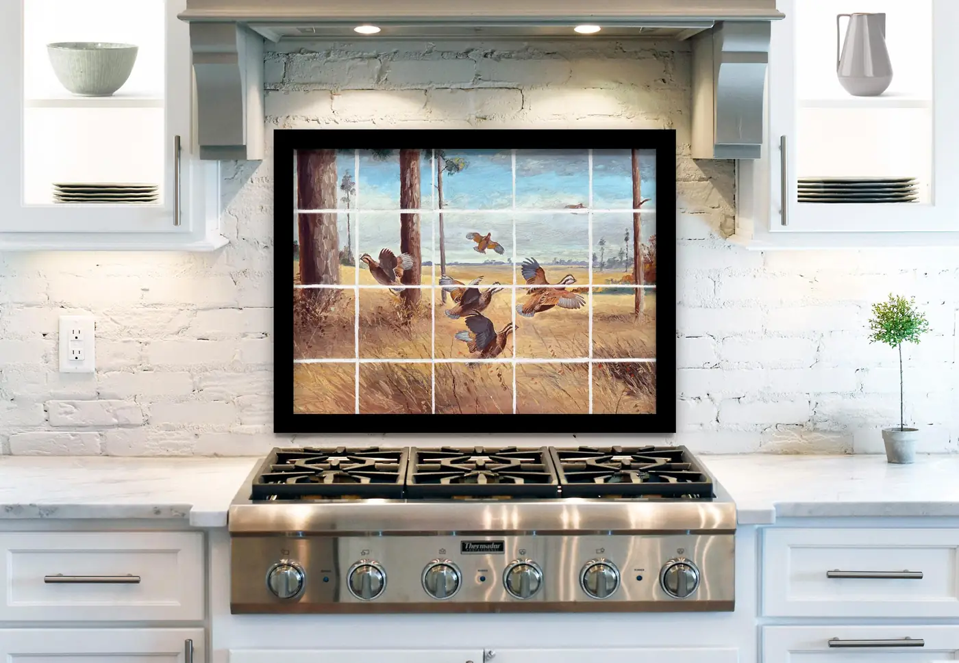 Flying Georgia Quails installed