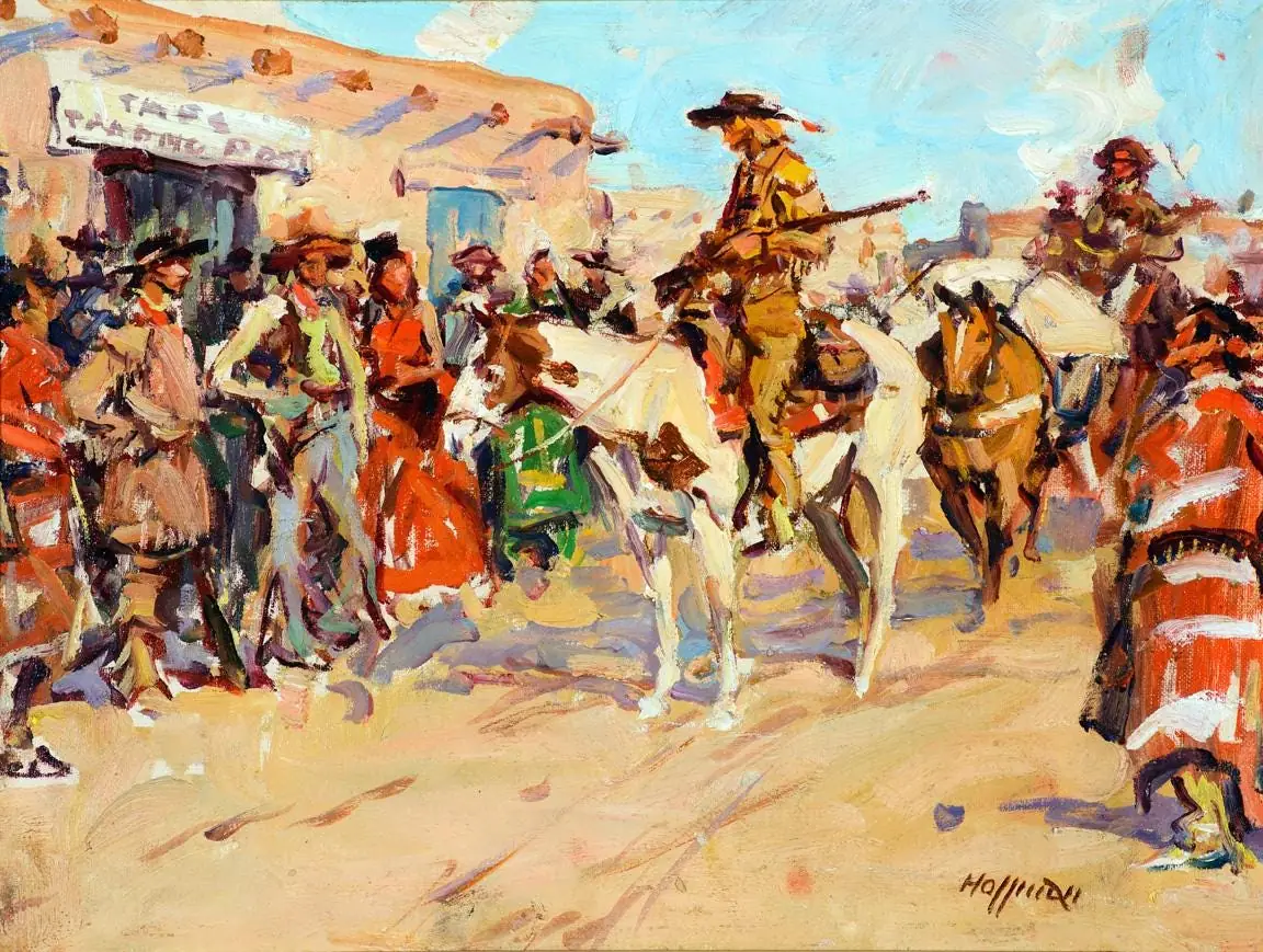 Kit Carson Returning to Taos by Hoffman