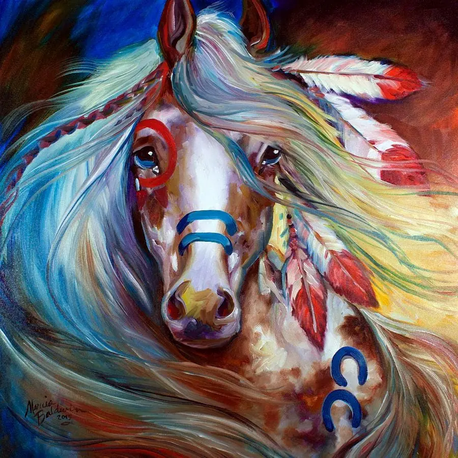 Fearless Indian War Horse