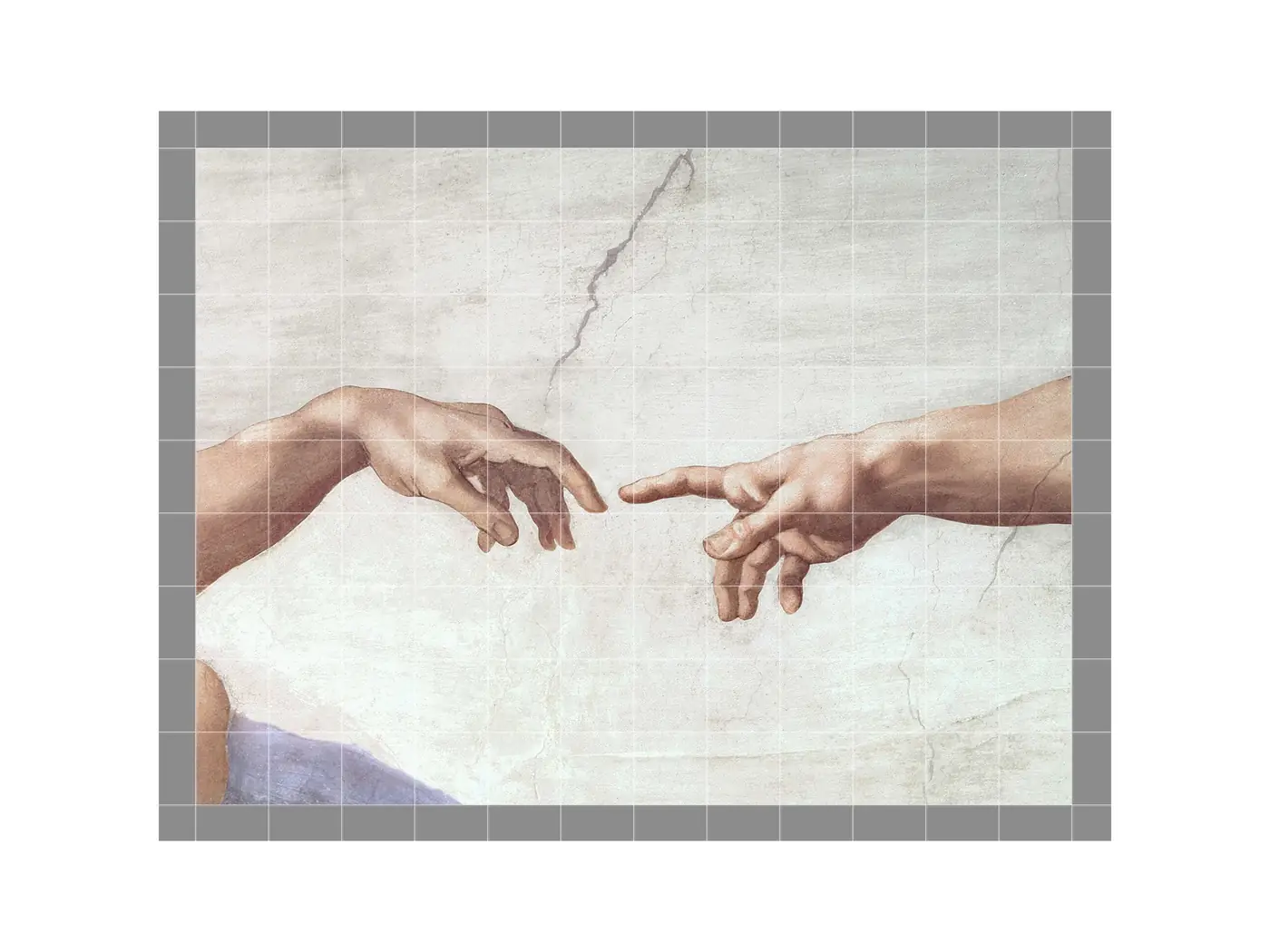 The Creation of Adam (detail) I