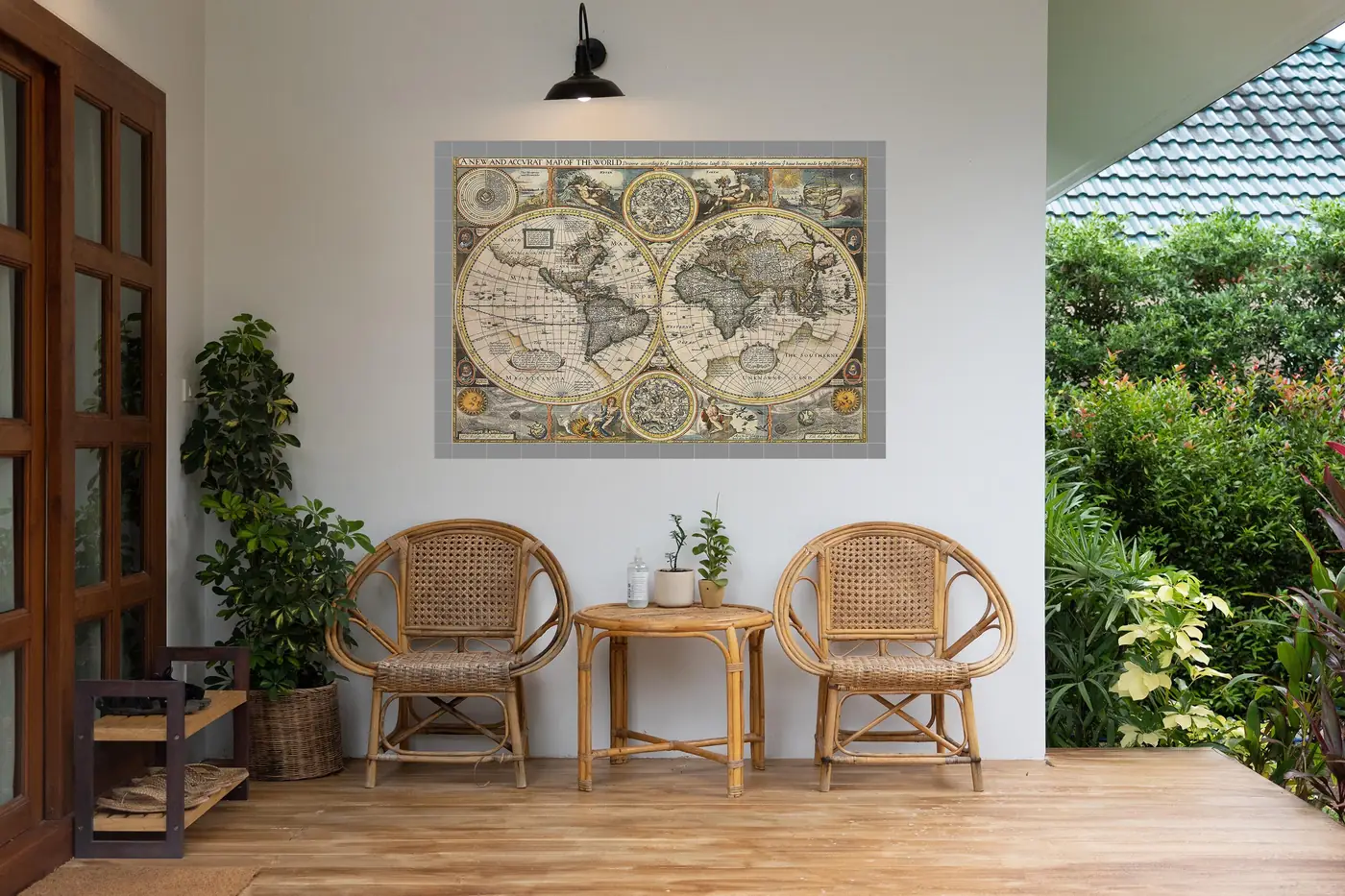 Antique Map of the World, 1626, Photo 5