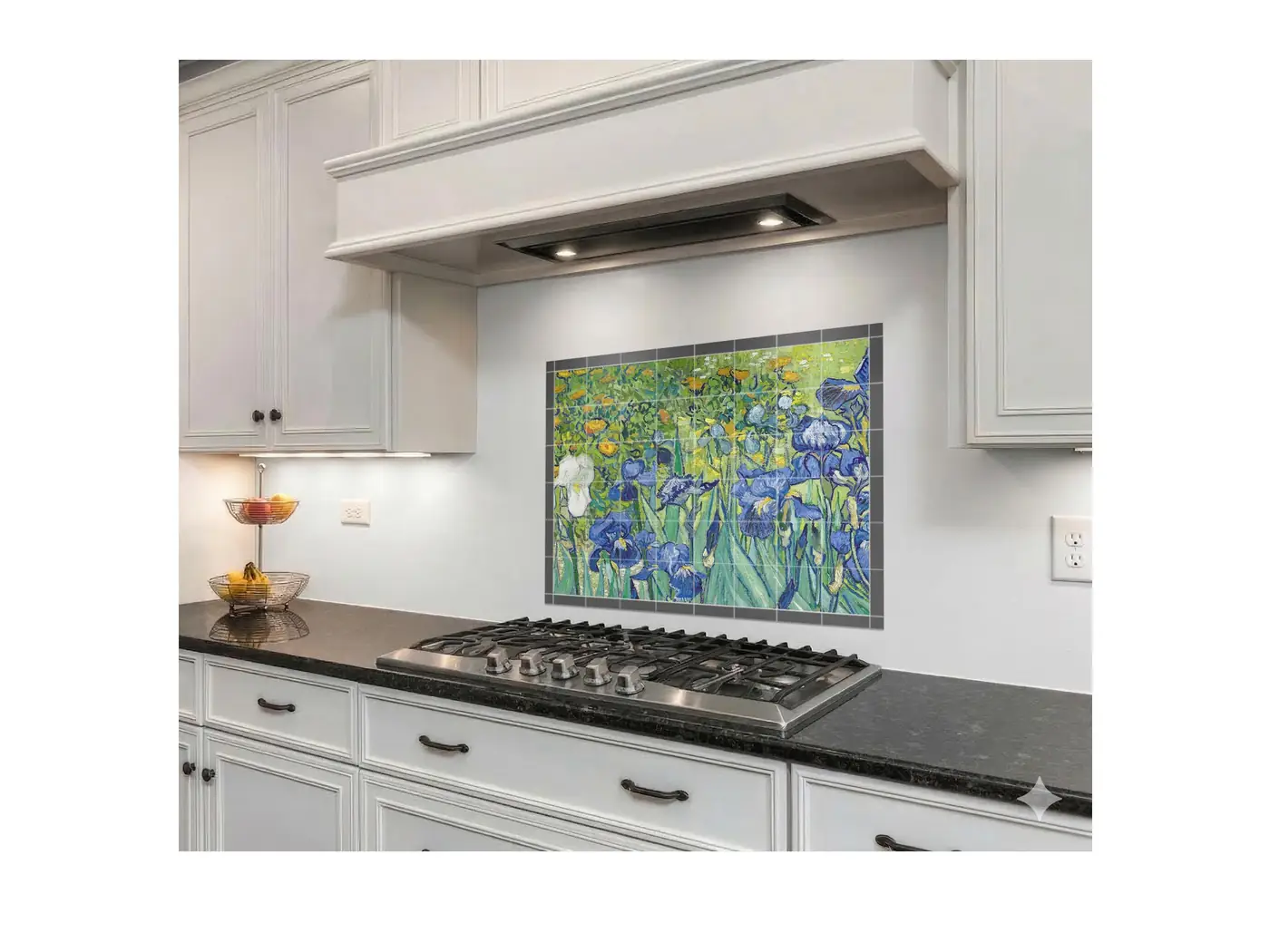 Irises by Vincent Van Gogh, Raoul Dufy installed