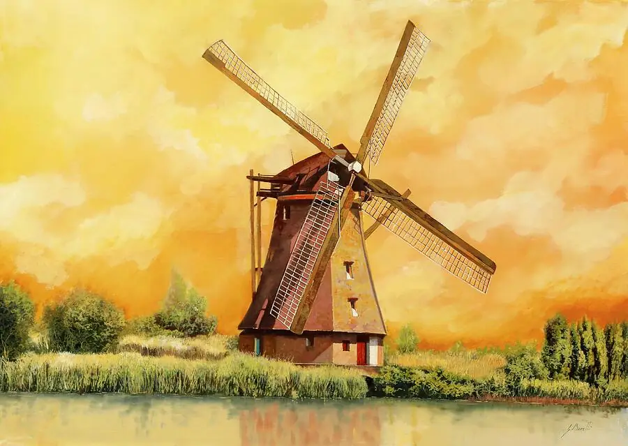 Dutch Yellow Windmill