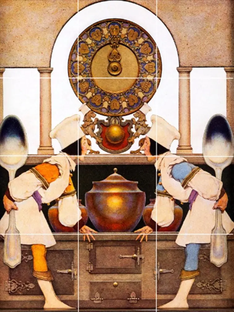 Maxfield Parrish Two Pastry Cooks