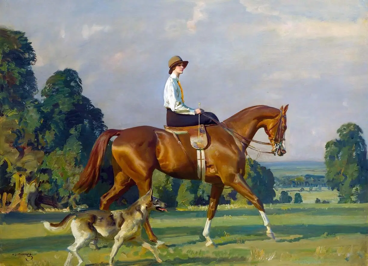 Portrait of Miss Ruth Brady on Bugle Call