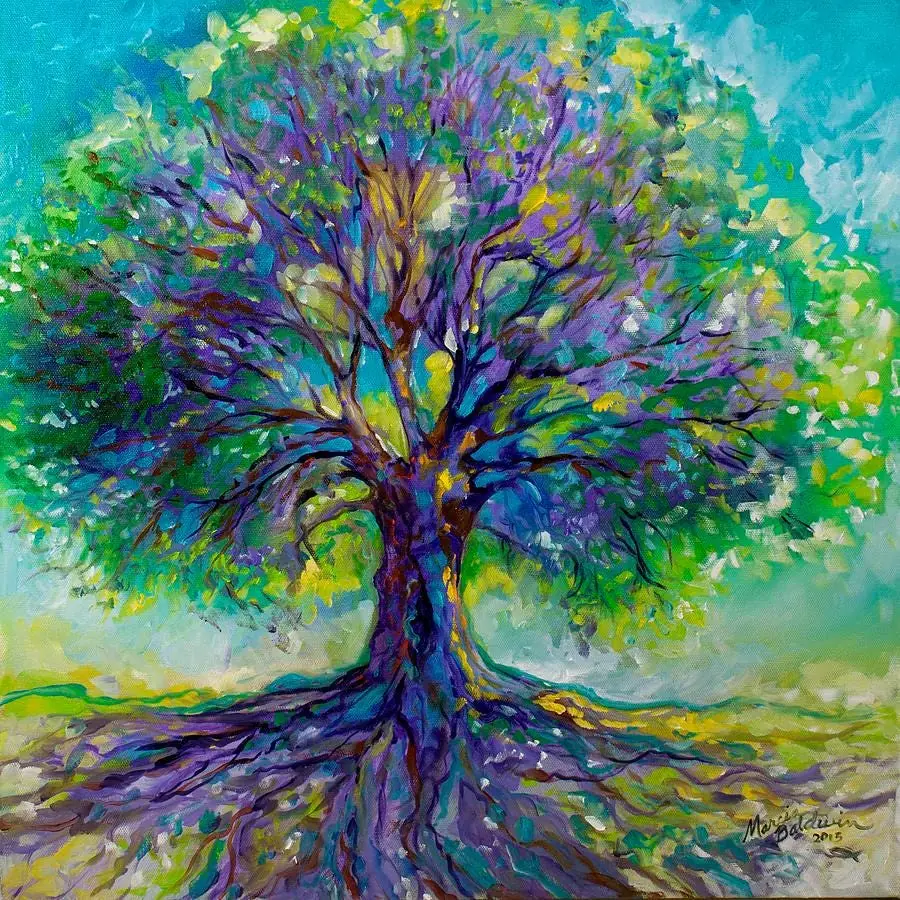 Purple Heart Tree of Life