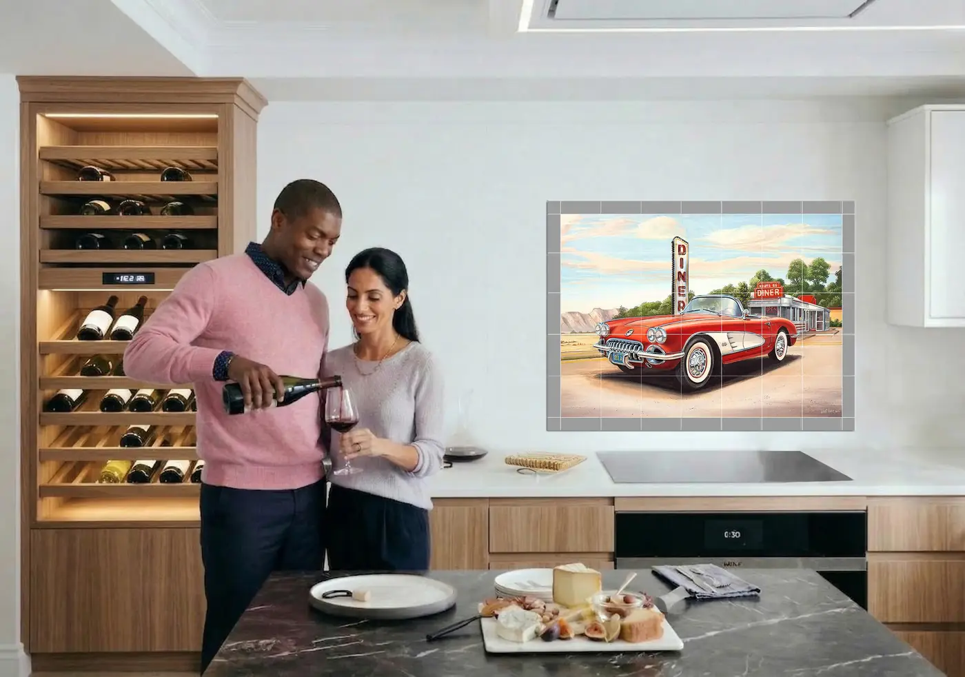 Diner and Red Classic Car, Photo 5