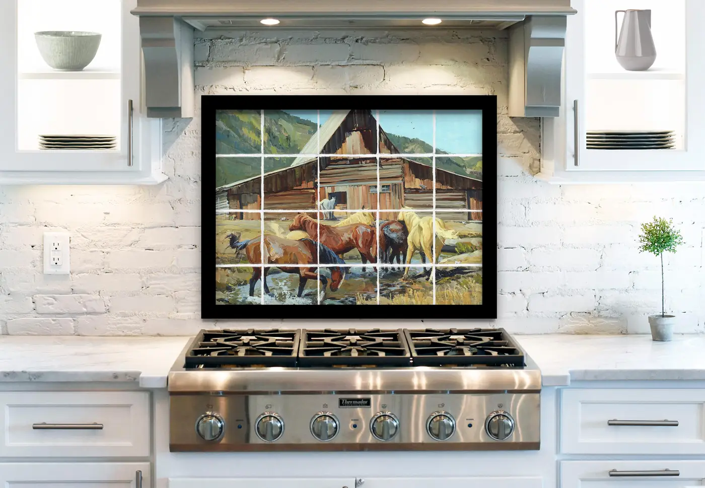 Horses Switchin' Flies Teton installed