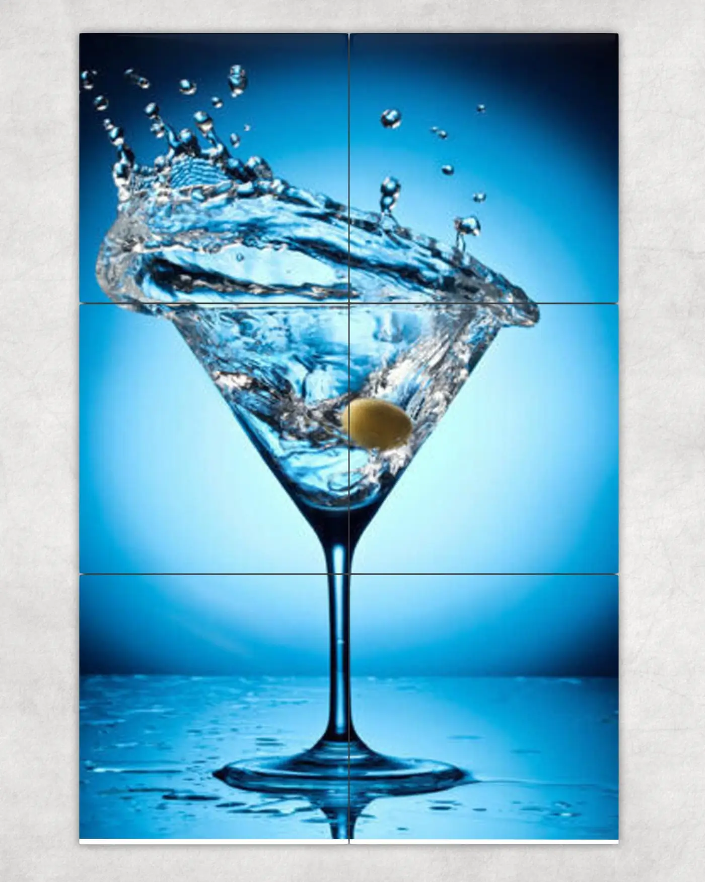 Martini Splash from Flying Olive Cocktail Bar Decor