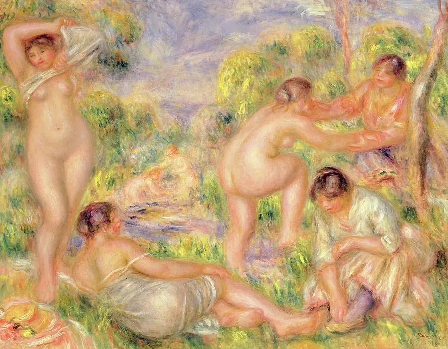 Bathing Group 1916 Pierre Auguste Renoir
