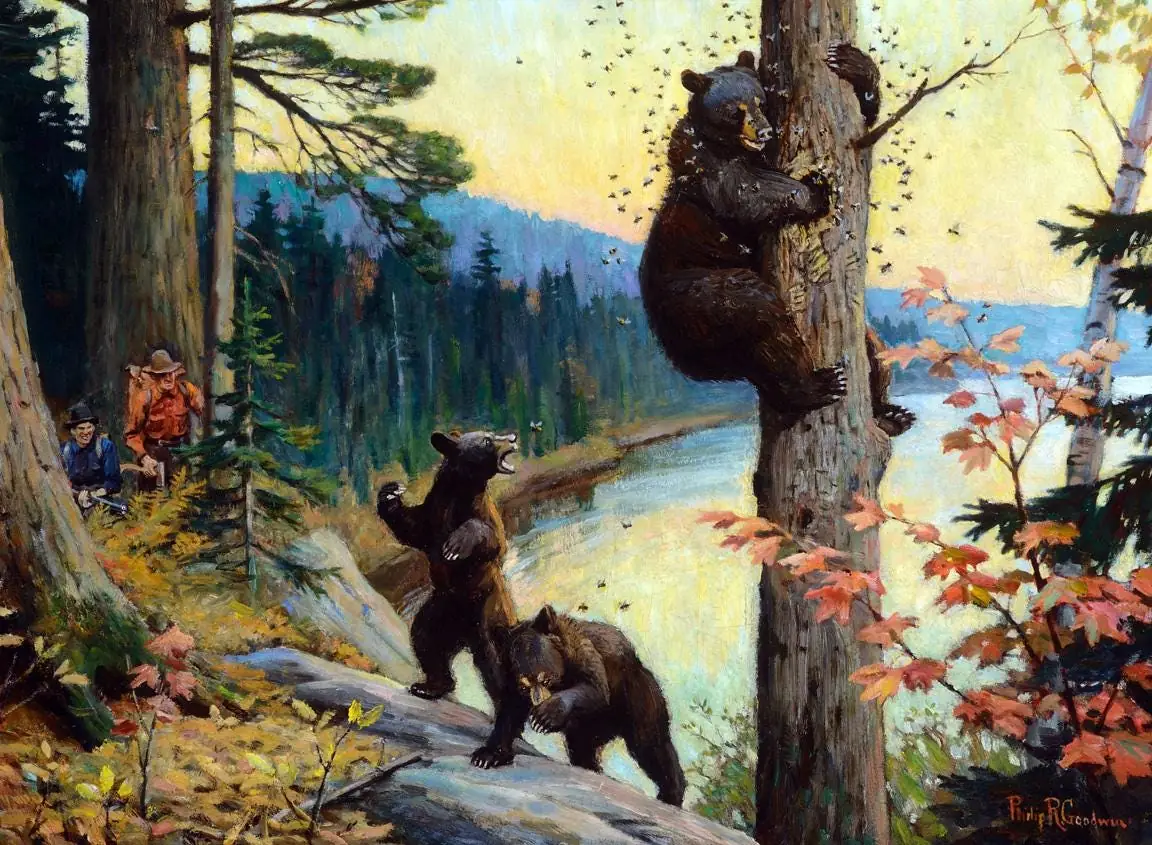 Bear and Cubs by Goodwin Philip
