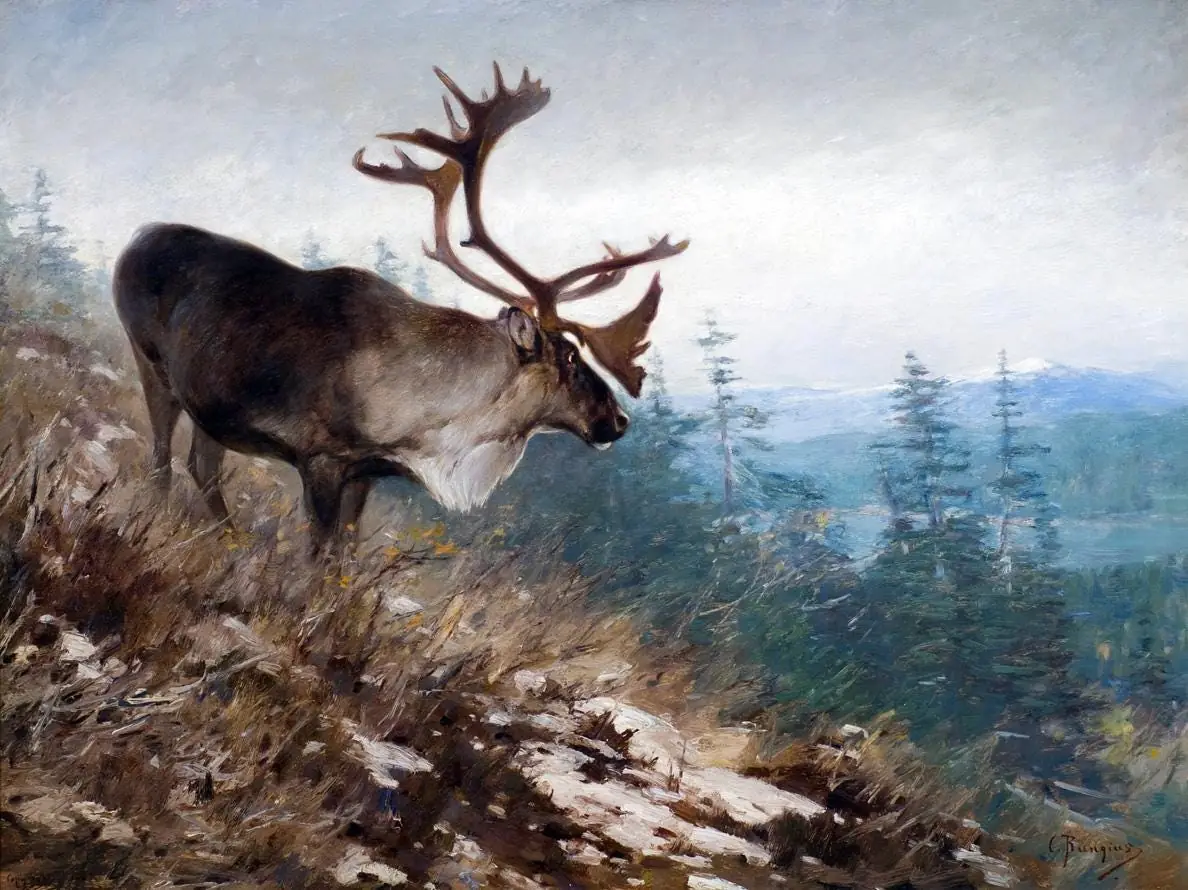 Yukon King – Caribou by Rungius