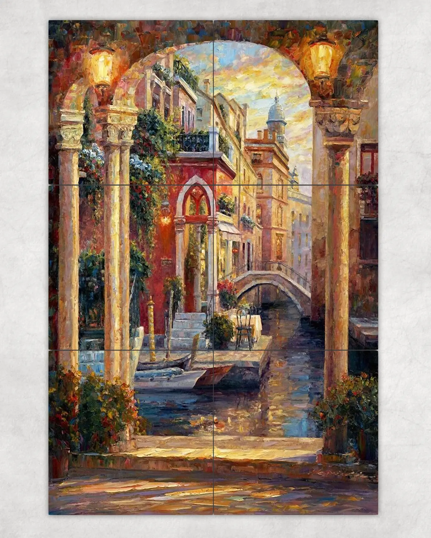 Archway View Italy Venice Canal