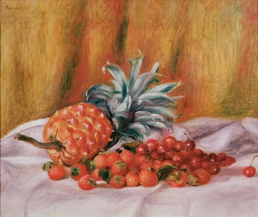 Strawberries and Pineapple Pierre Auguste Renoir