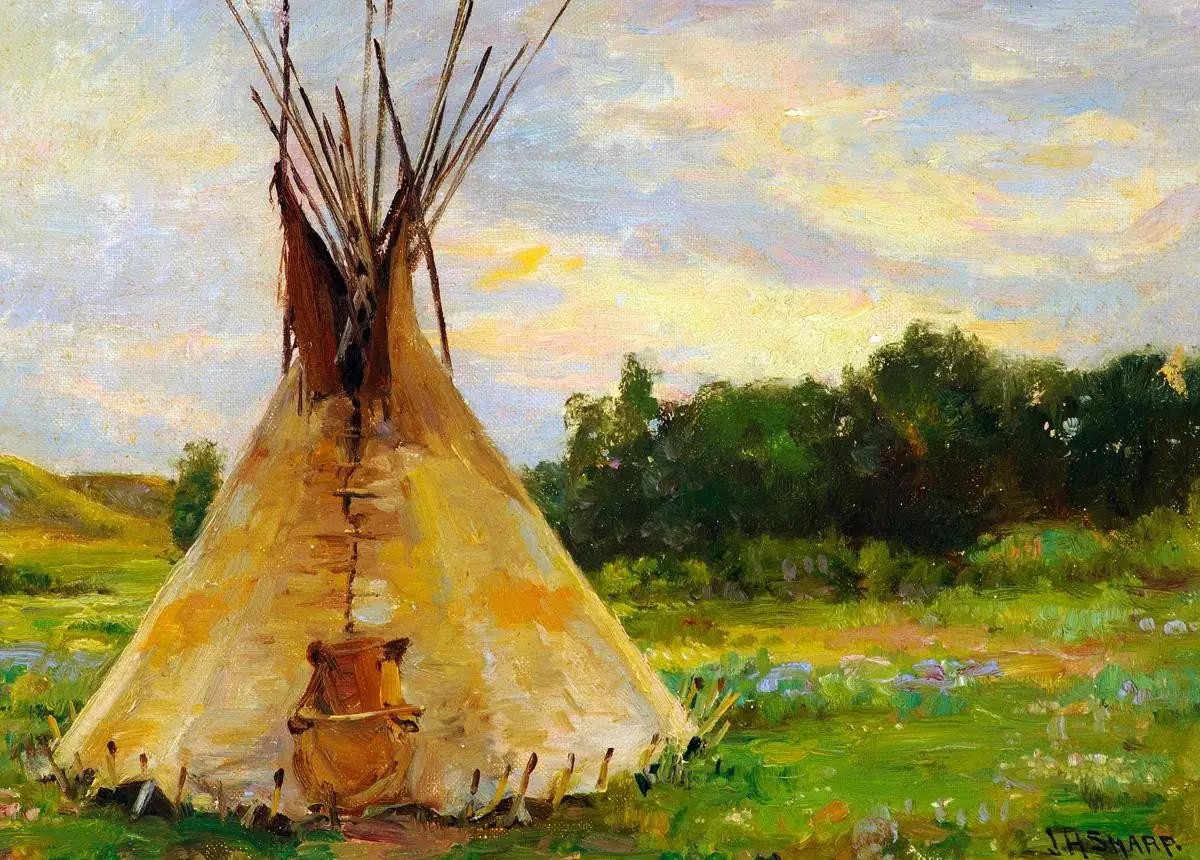 Lone Teepee by Sharp