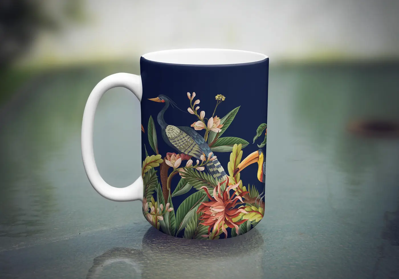Exotic Tropical Birds in Flower Garden, Photo 7
