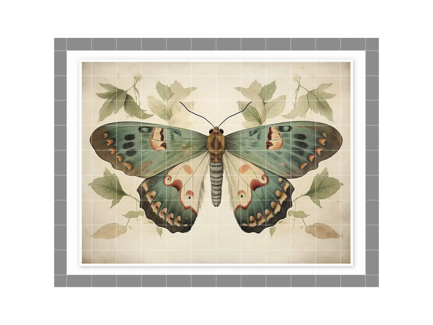 Sage Green Butterfly