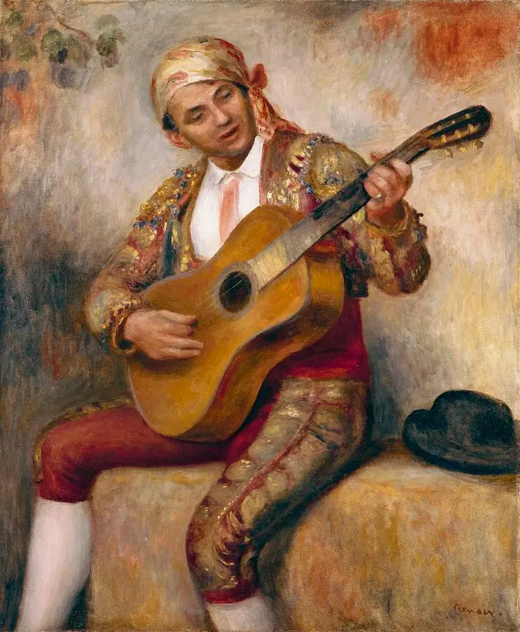 The Spanish Guitarist Pierre Auguste Renoir
