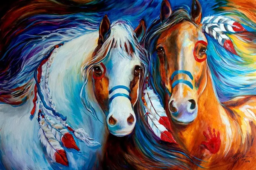 Spirit Indian War Horses