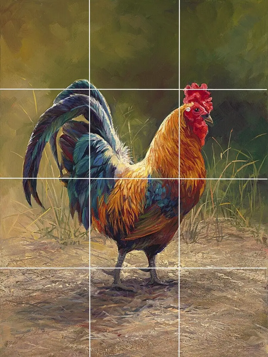 Rooster Chicken Country Farm Animal Garden