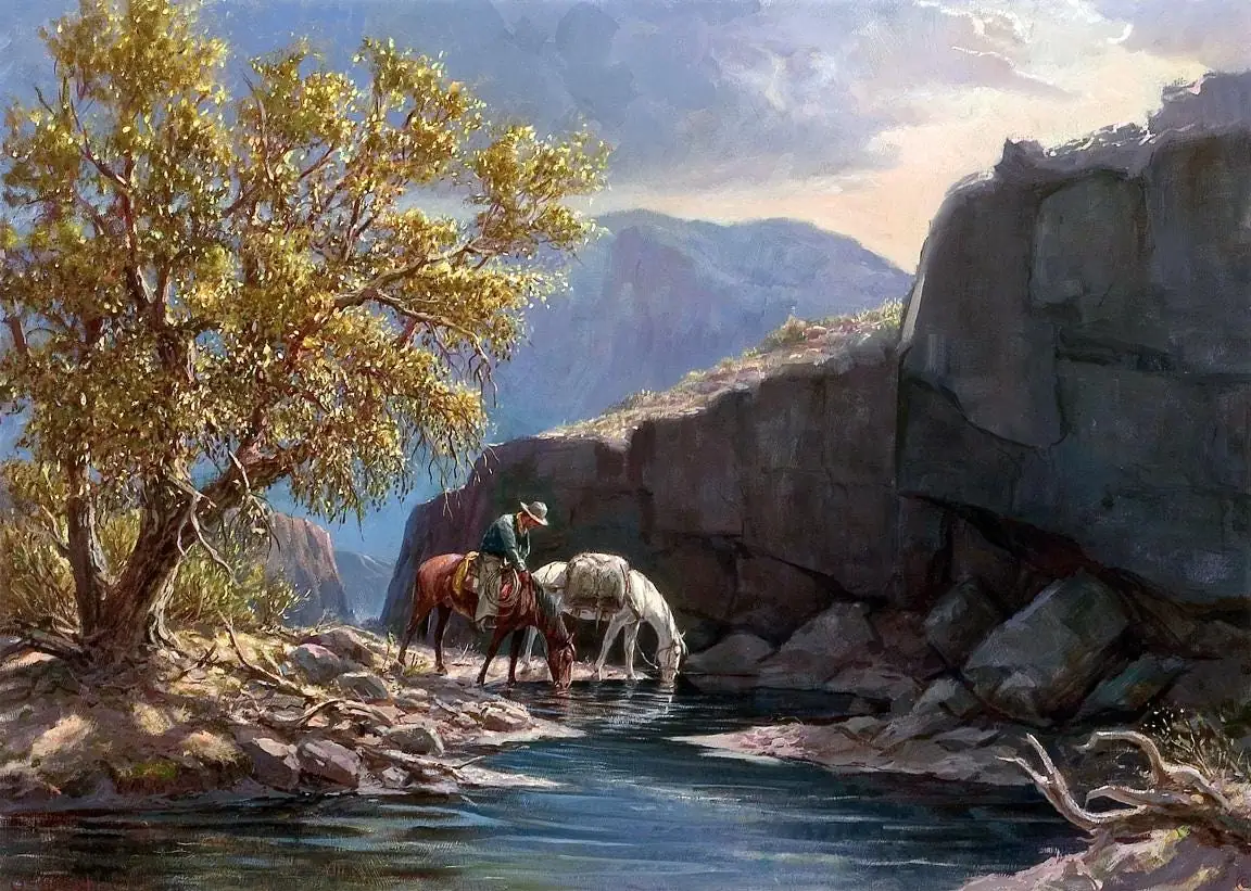 White Water Creek by Wieghorst