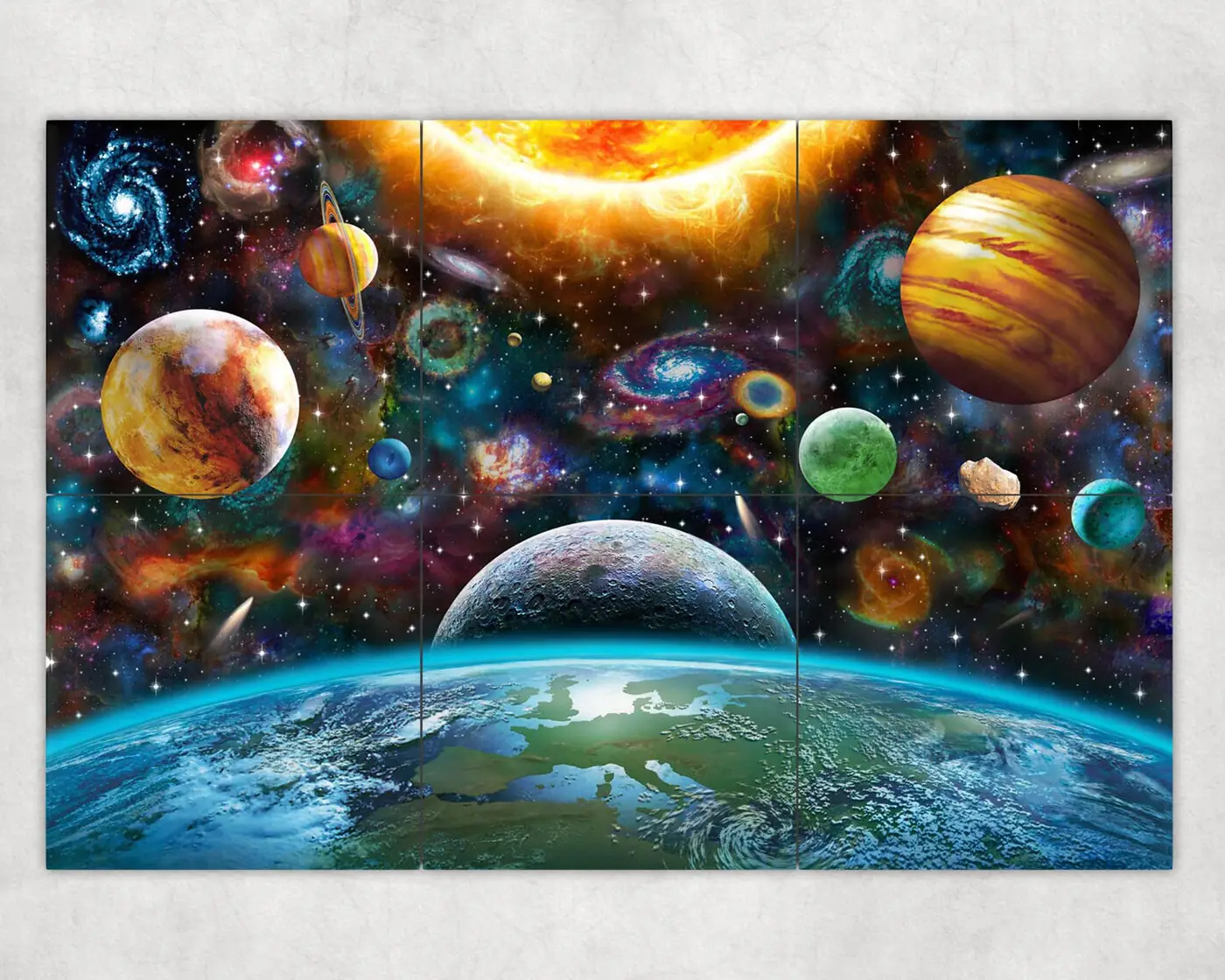 Outer Space, Solar System Moon, Planets Stars, Earth