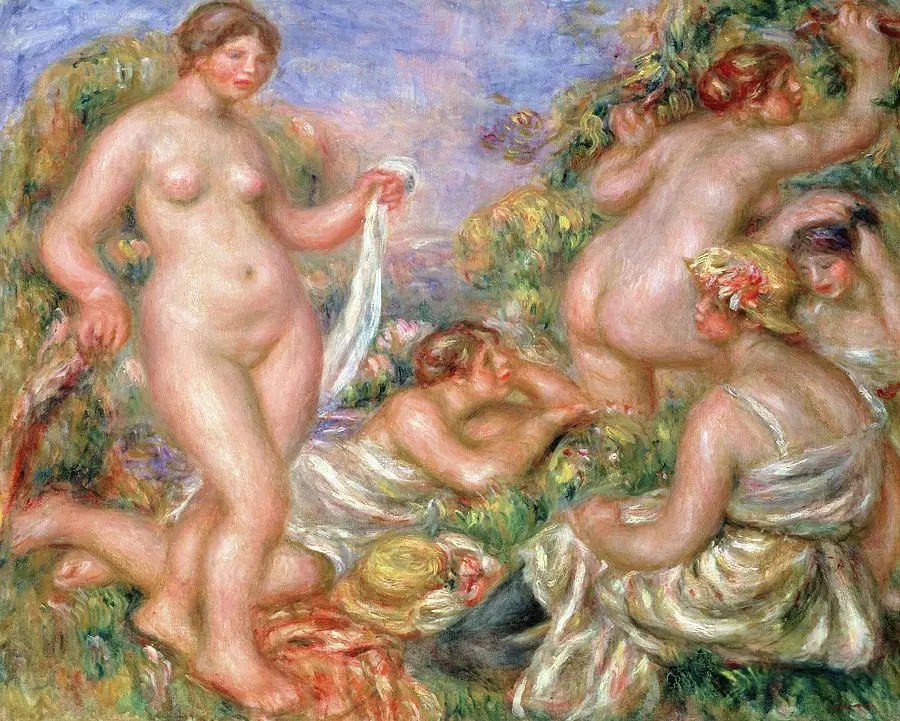 Bathers Circa 1918 Pierre Auguste Renoir