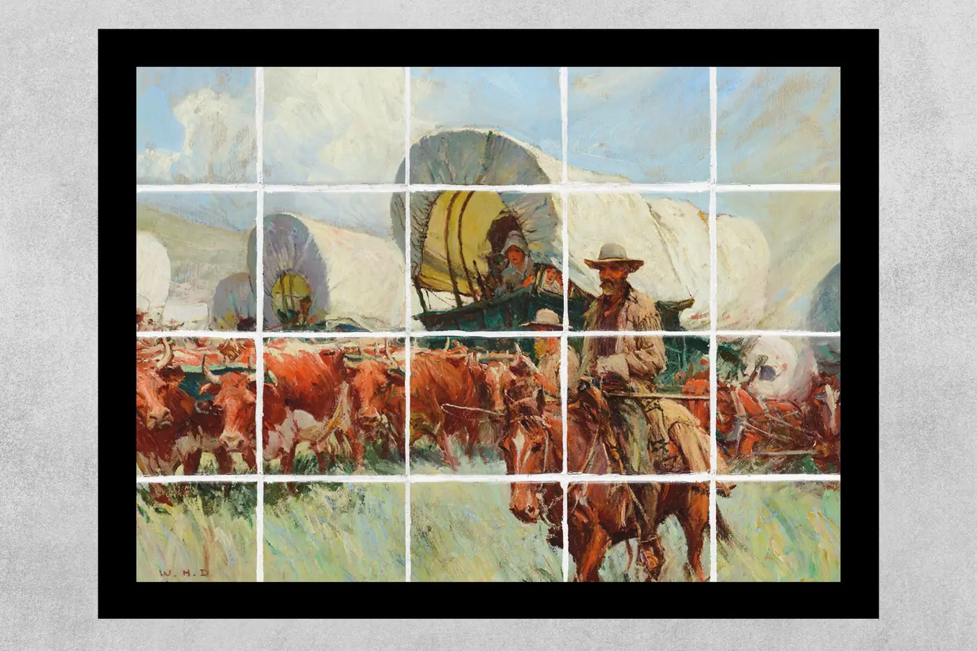 The Covered Wagon W. H. D American Pioneers on the Move