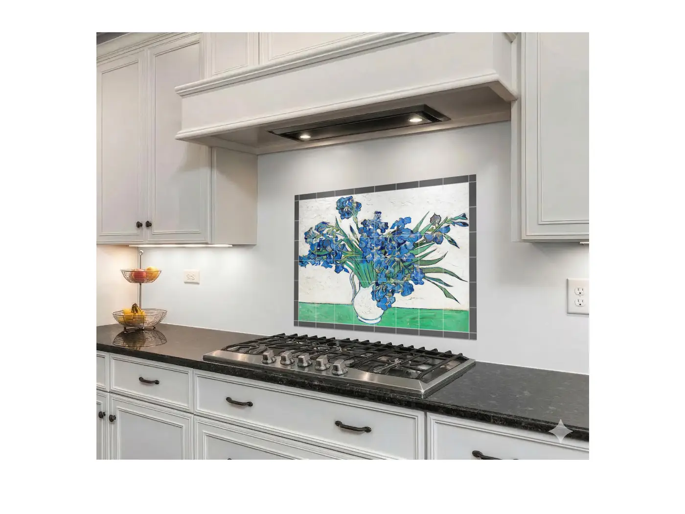 Irises by Vincent Van Gogh installed